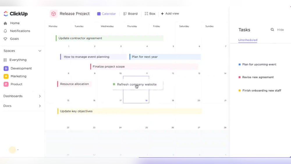 Does Clickup Have a Calendar